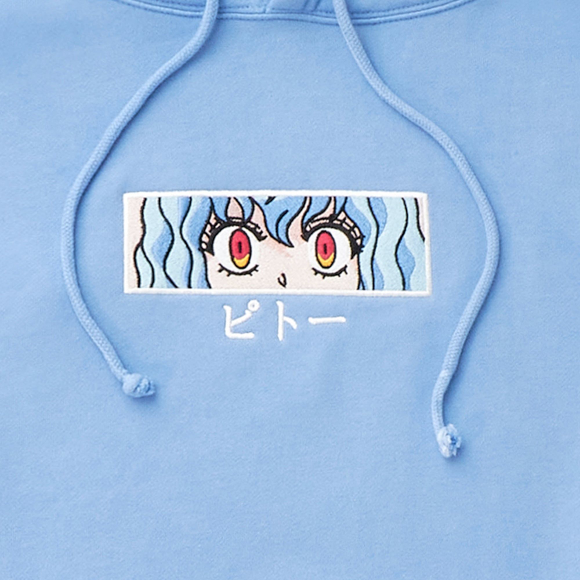 HXH PITOU EYES HOODIE (BABY BLUE) sold by hypland product image thumbnail 3