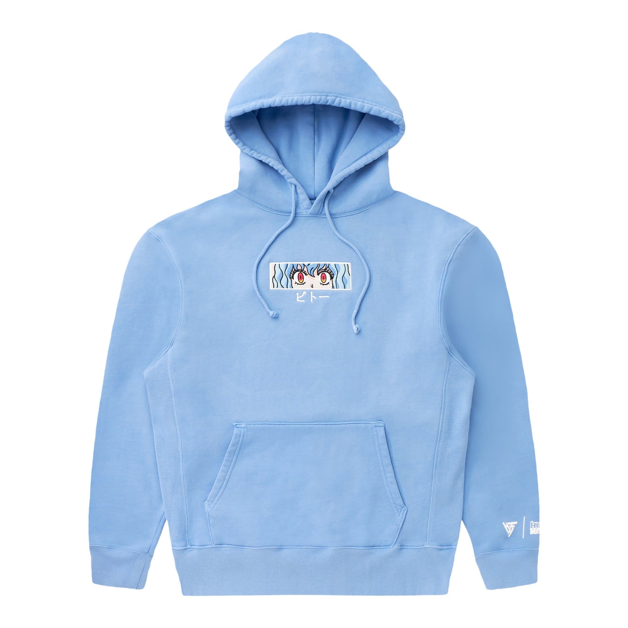 HXH PITOU EYES HOODIE (BABY BLUE) sold by hypland