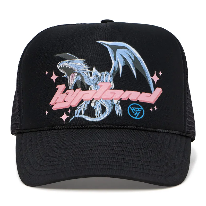 YUGIOH BLUE EYES TRUCKER HAT (BLACK) sold by hypland