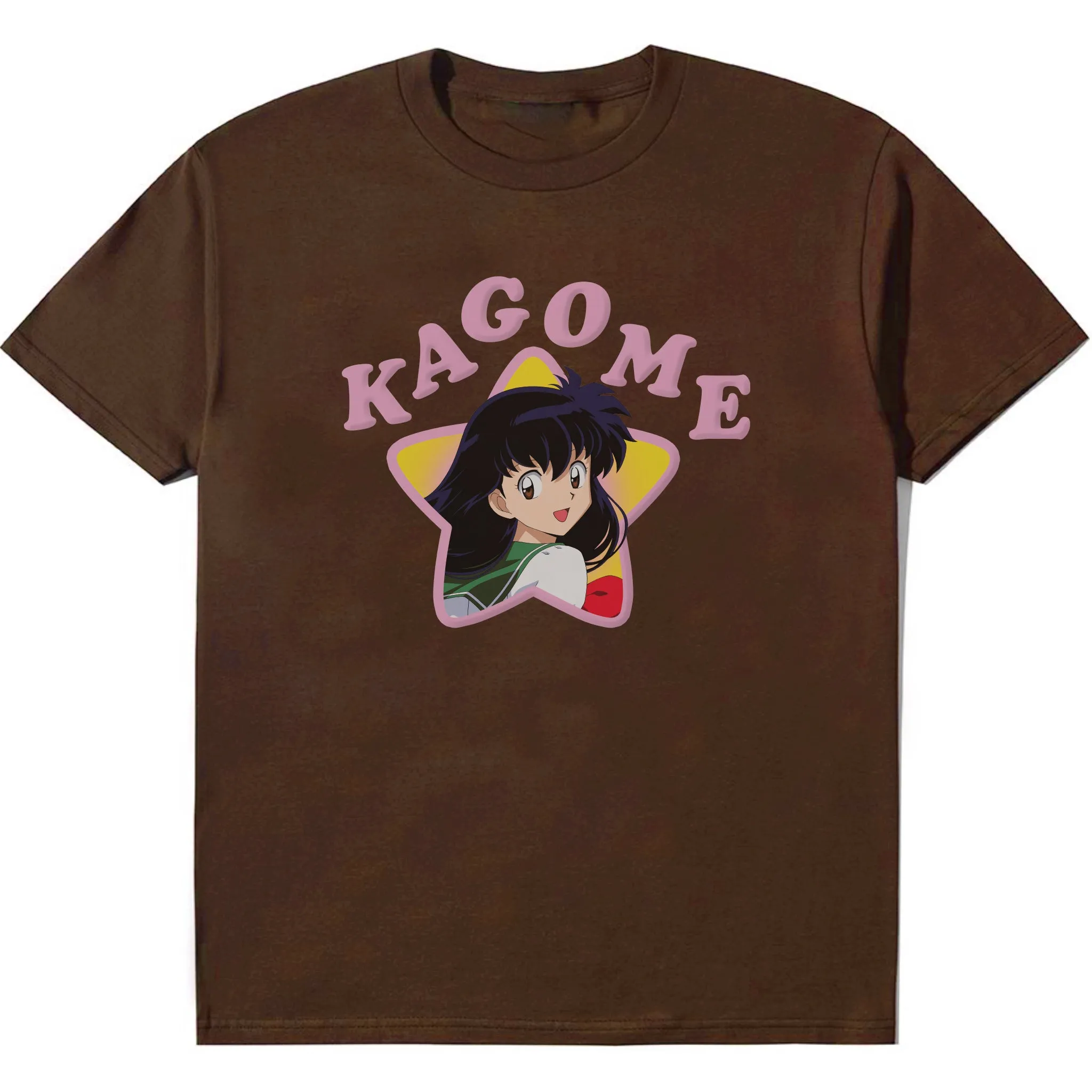 INUYASHA KAGOME FAN CLUB SHIRT (COFFEE) sold by hypland