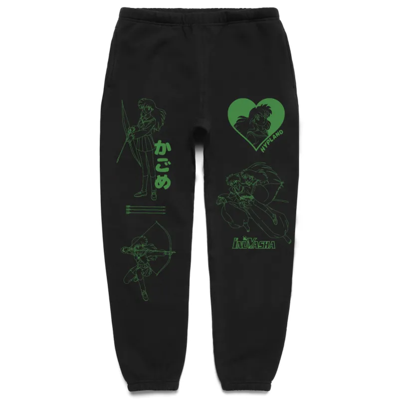 INUYASHA KAGOME SWEATPANTS (BLACK) made by hypland