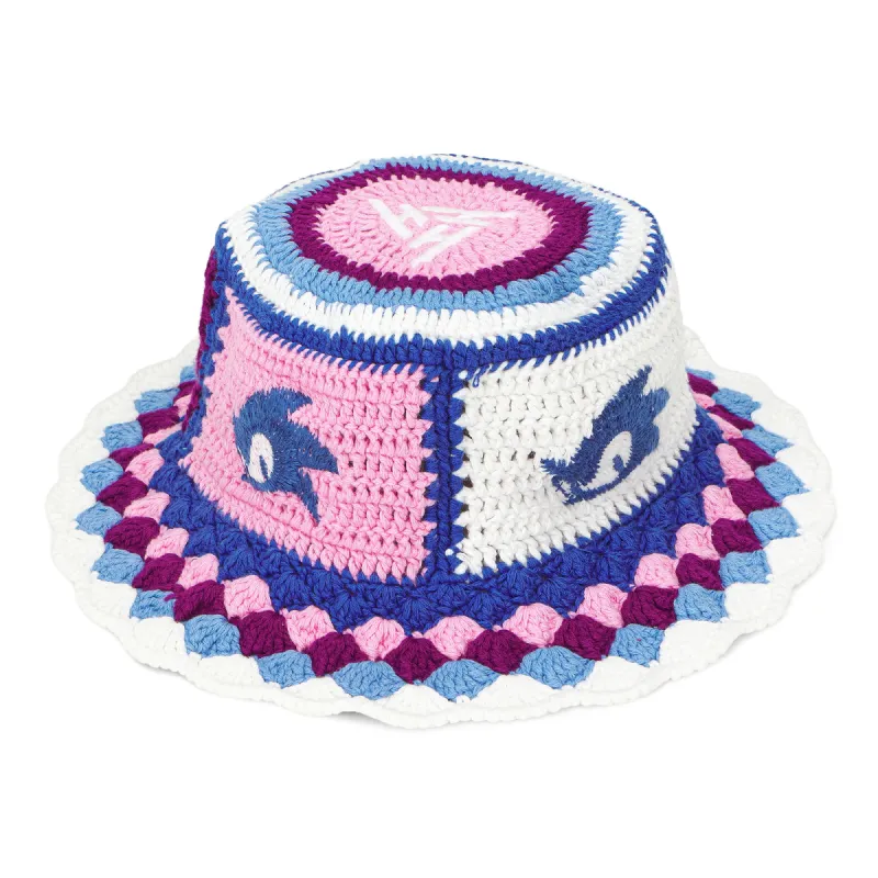 SONIC BLUR CROCHET BUCKET HAT (PURPLE/BLUE) sold by hypland