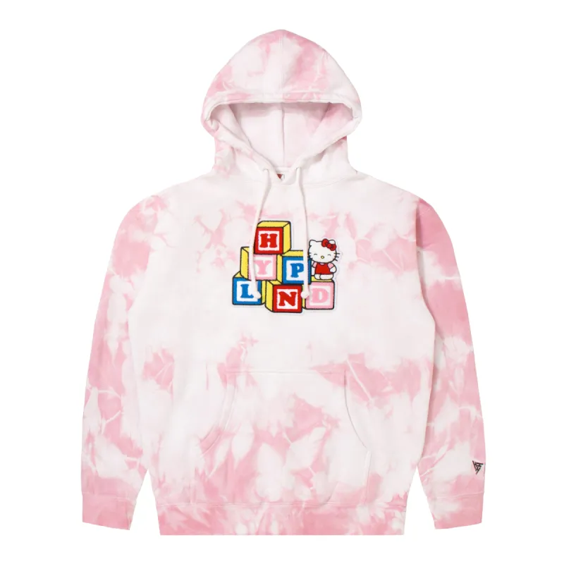 HELLO KITTY BLOCKS CHENILLE HOODIE (TIE DYE) sold by hypland