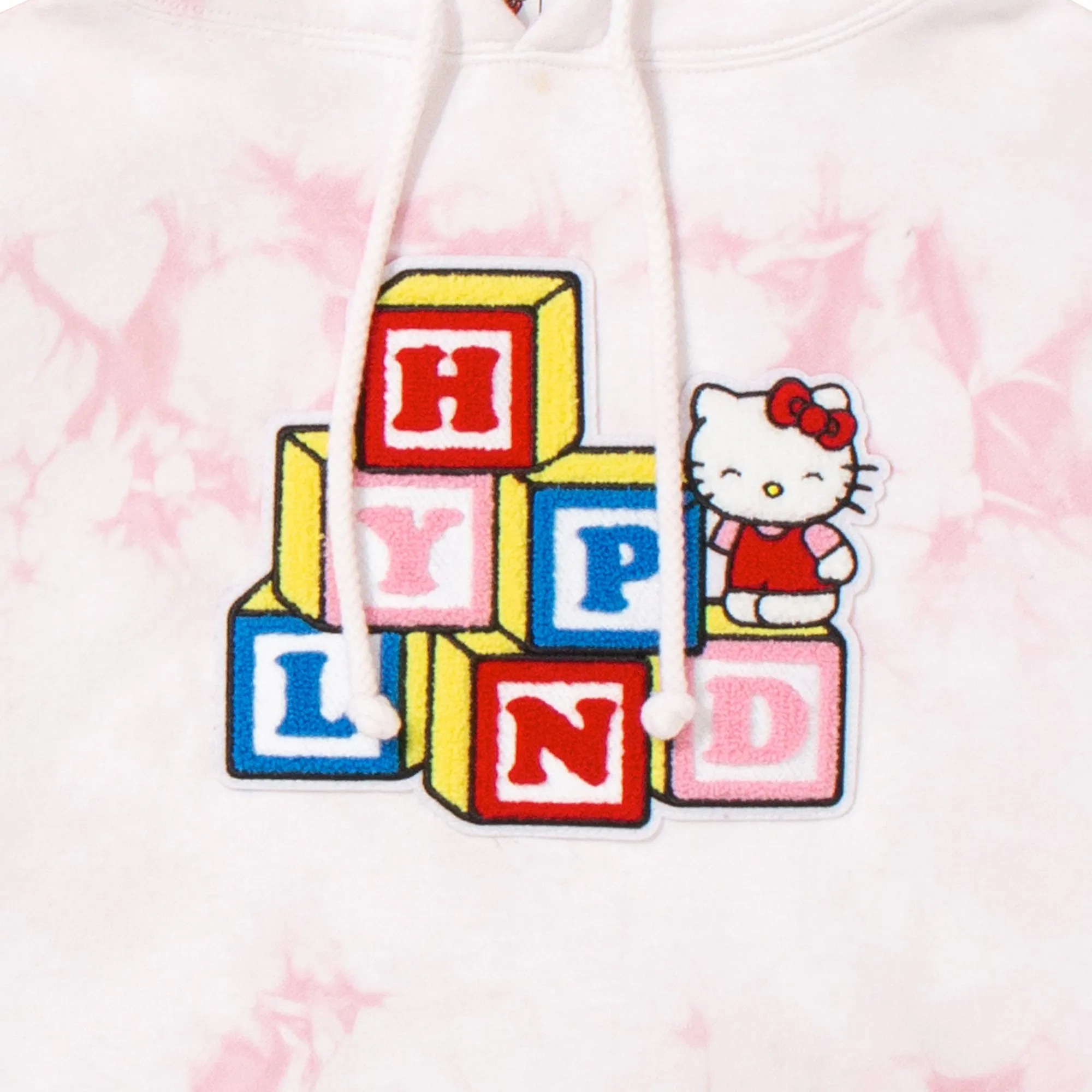 HELLO KITTY BLOCKS CHENILLE HOODIE (TIE DYE) sold by hypland product image thumbnail 3