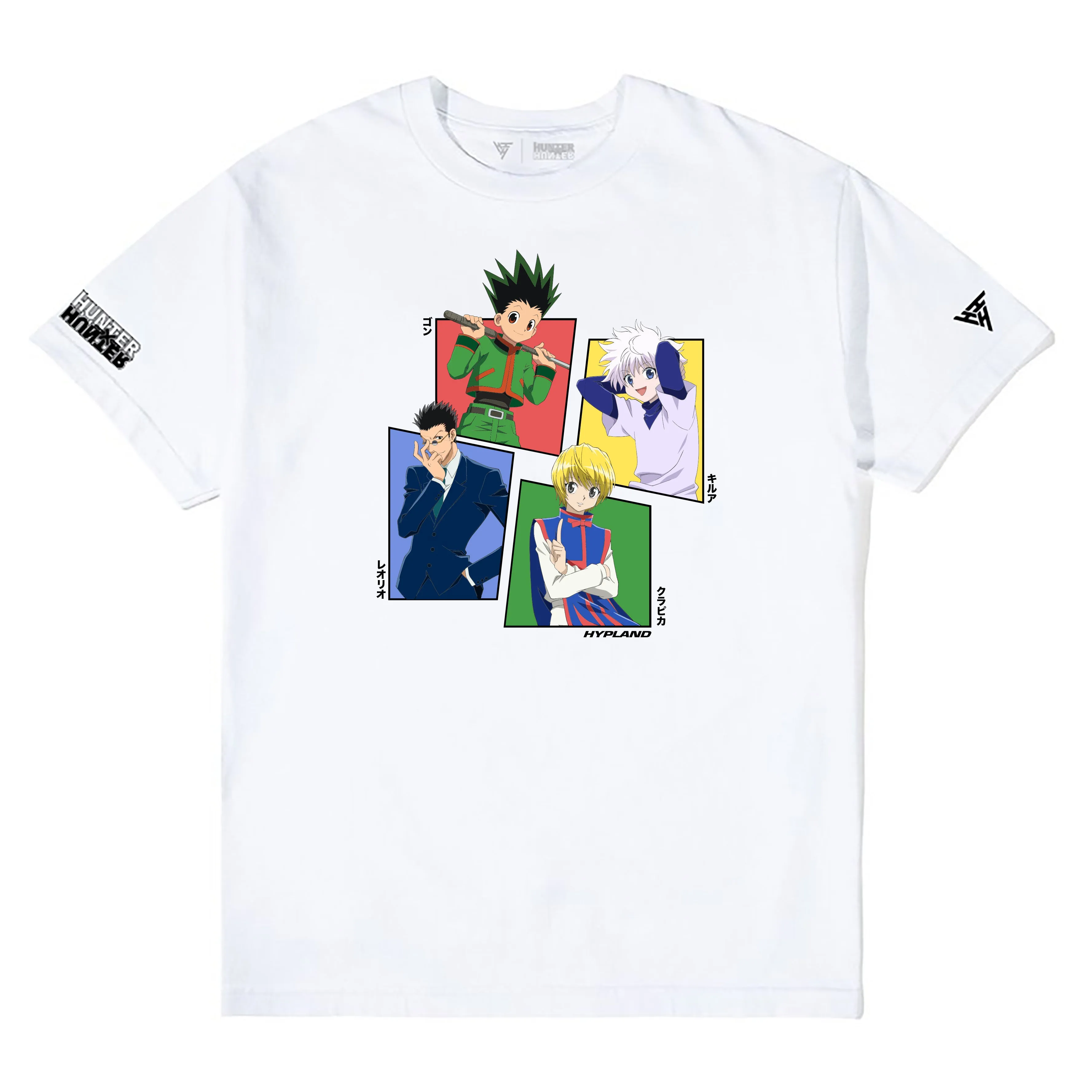 HXH MAIN FOUR CHARACTER SHIRT (WHITE) sold by hypland