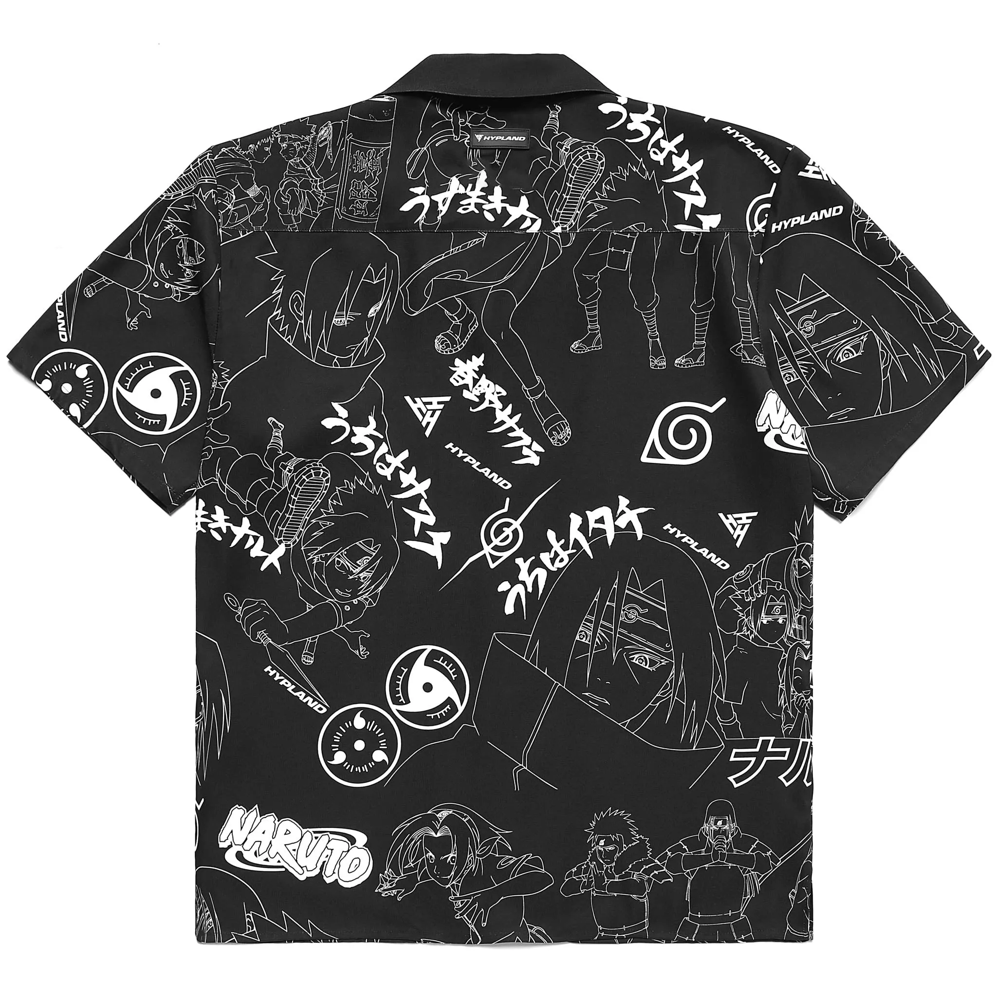 NARUTO ALL OVER PRINT BUTTON UP SHIRT (BLACK) sold by hypland product image thumbnail 2