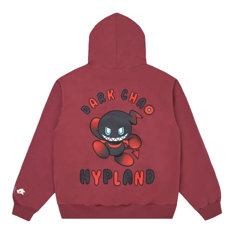 SONIC EVIL CHAO HOODIE (BURGUNDY) sold by hypland