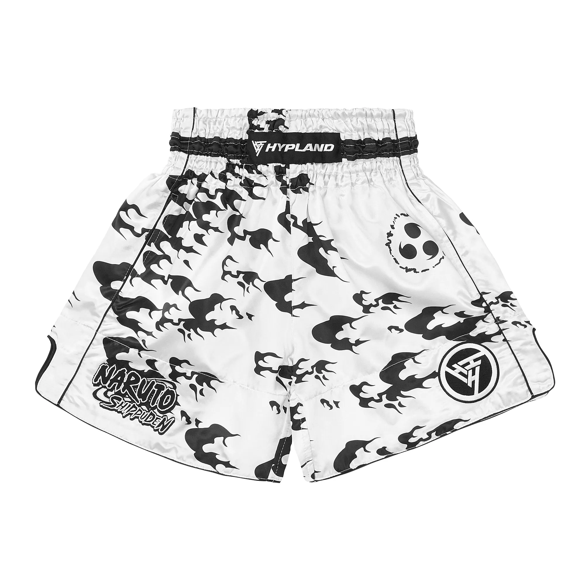 SHIPPUDEN CURSE MARK MUAY THAI SHORTS (WHITE) sold by hypland
