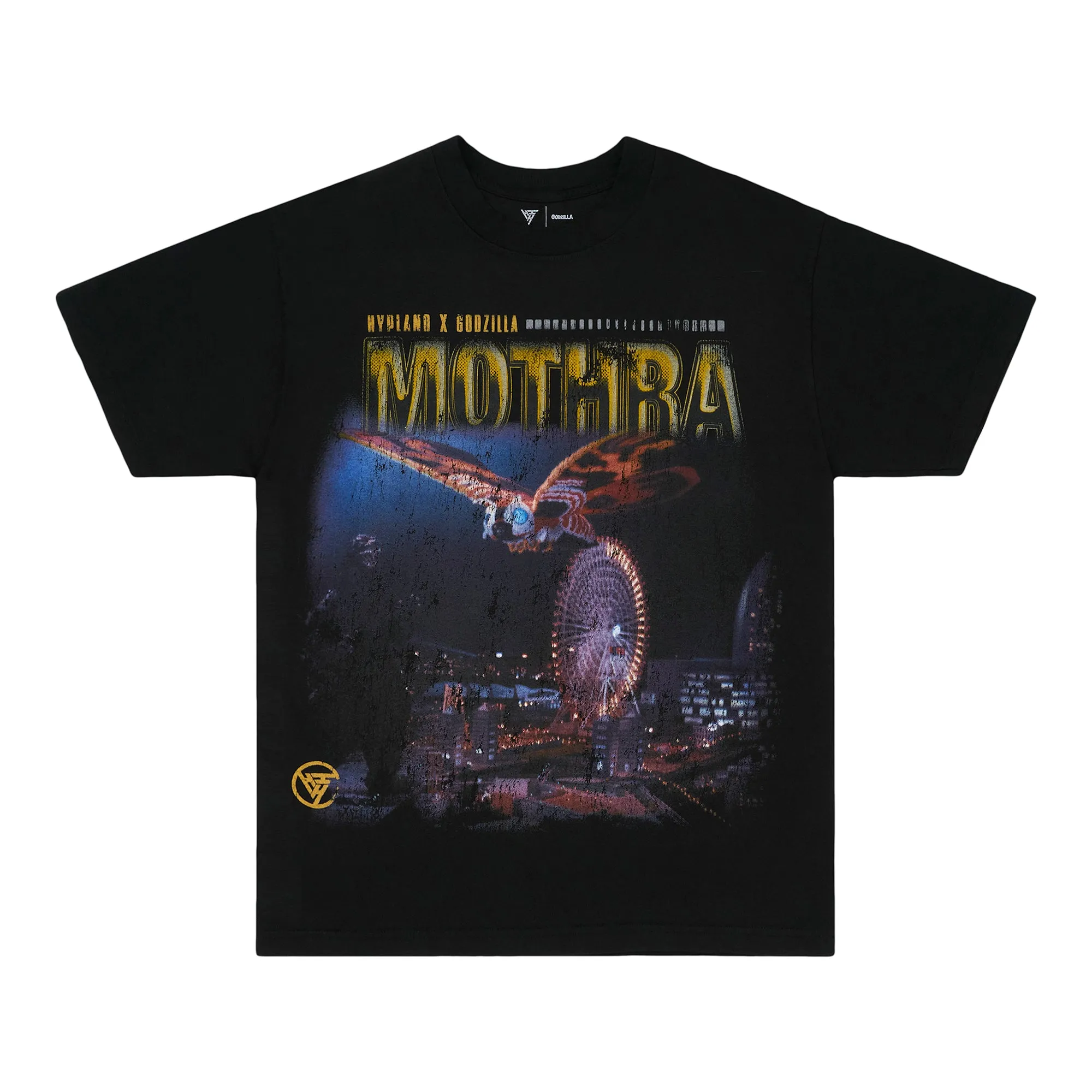 GODZILLA MOTHRA JUMBO TEE (BLACK) sold by hypland