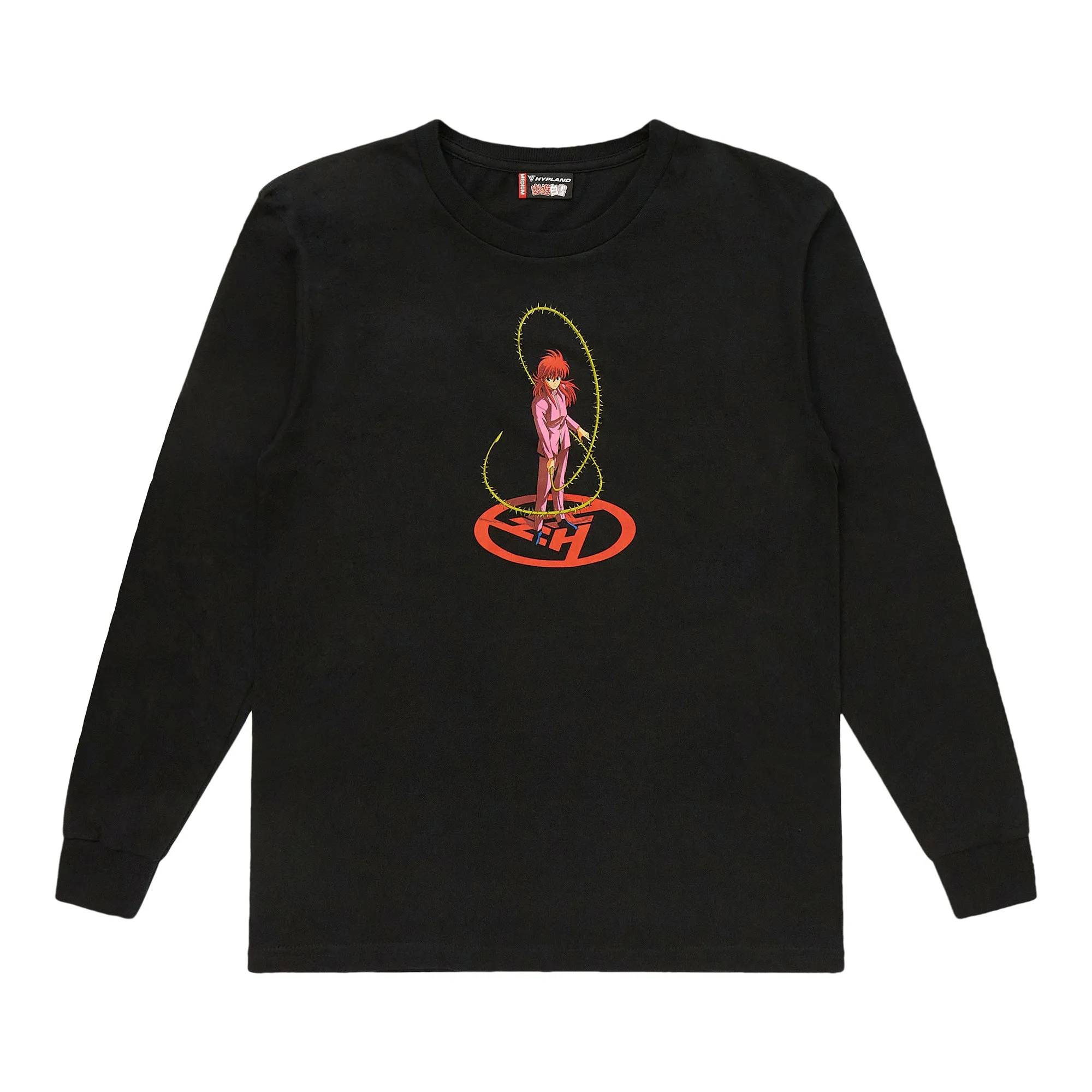 YYH KURAMA ROSE LONG SLEEVE SHIRT (BLACK) sold by hypland