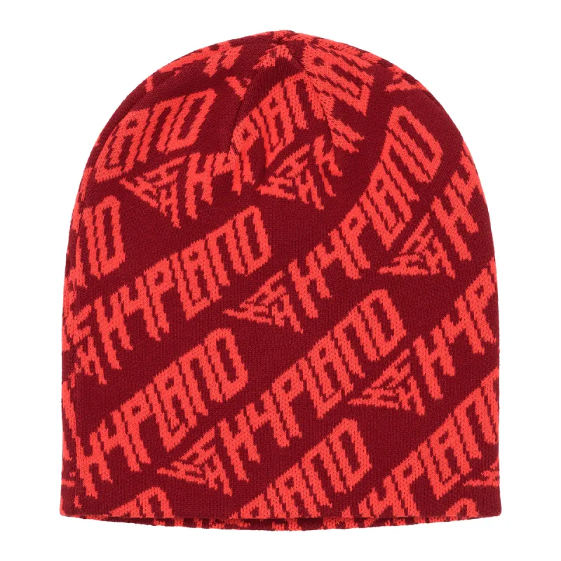 HYPLAND SKULL BEANIE (RED) sold by hypland