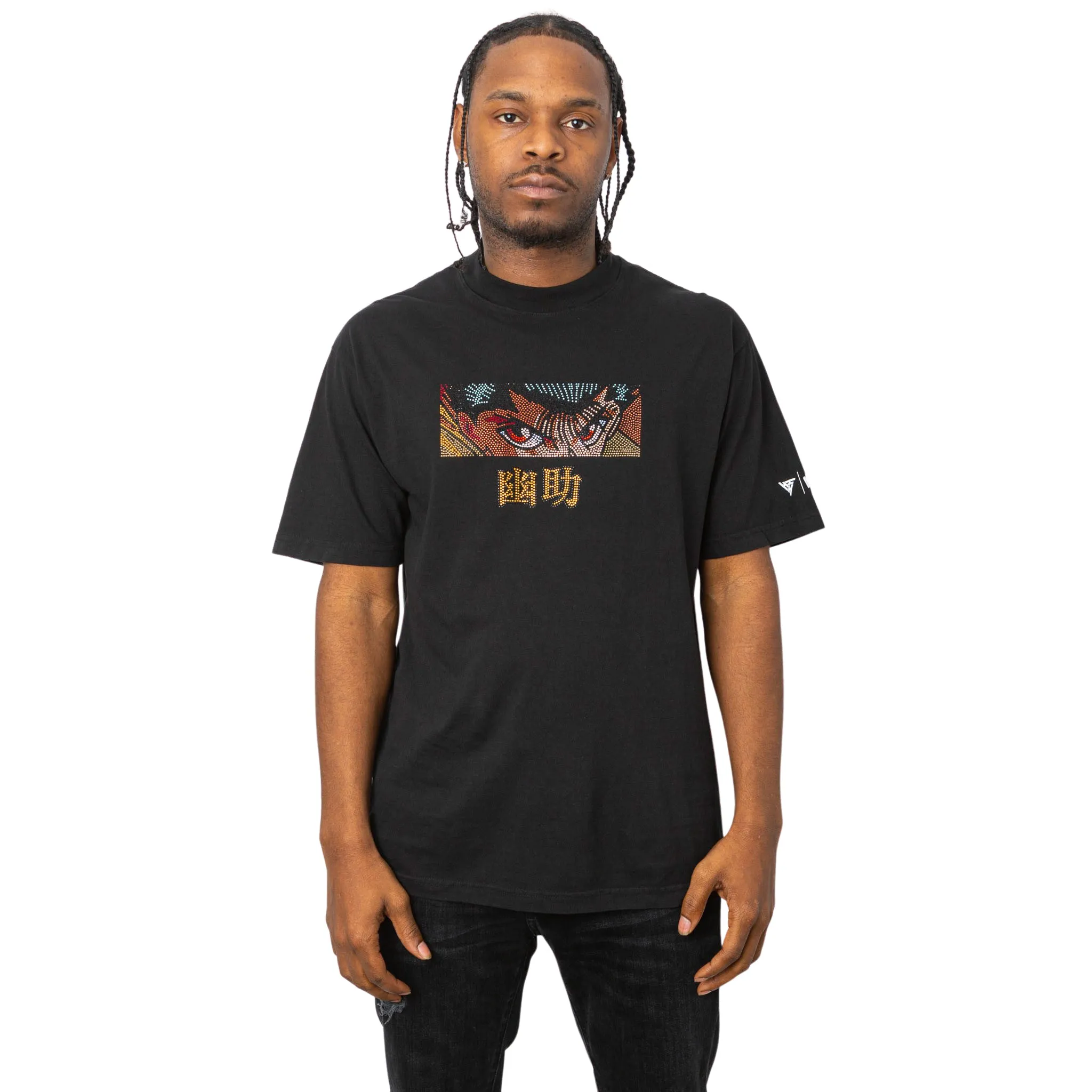 YYH YUSUKE EYES RHINESTONE T SHIRT (BLACK) sold by hypland product image thumbnail 3