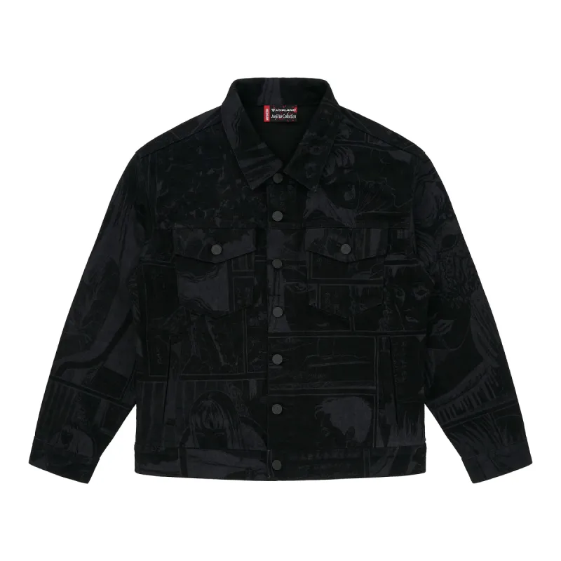 JUNJI ITO DENIM TRUCKER JACKET (BLACK) sold by hypland