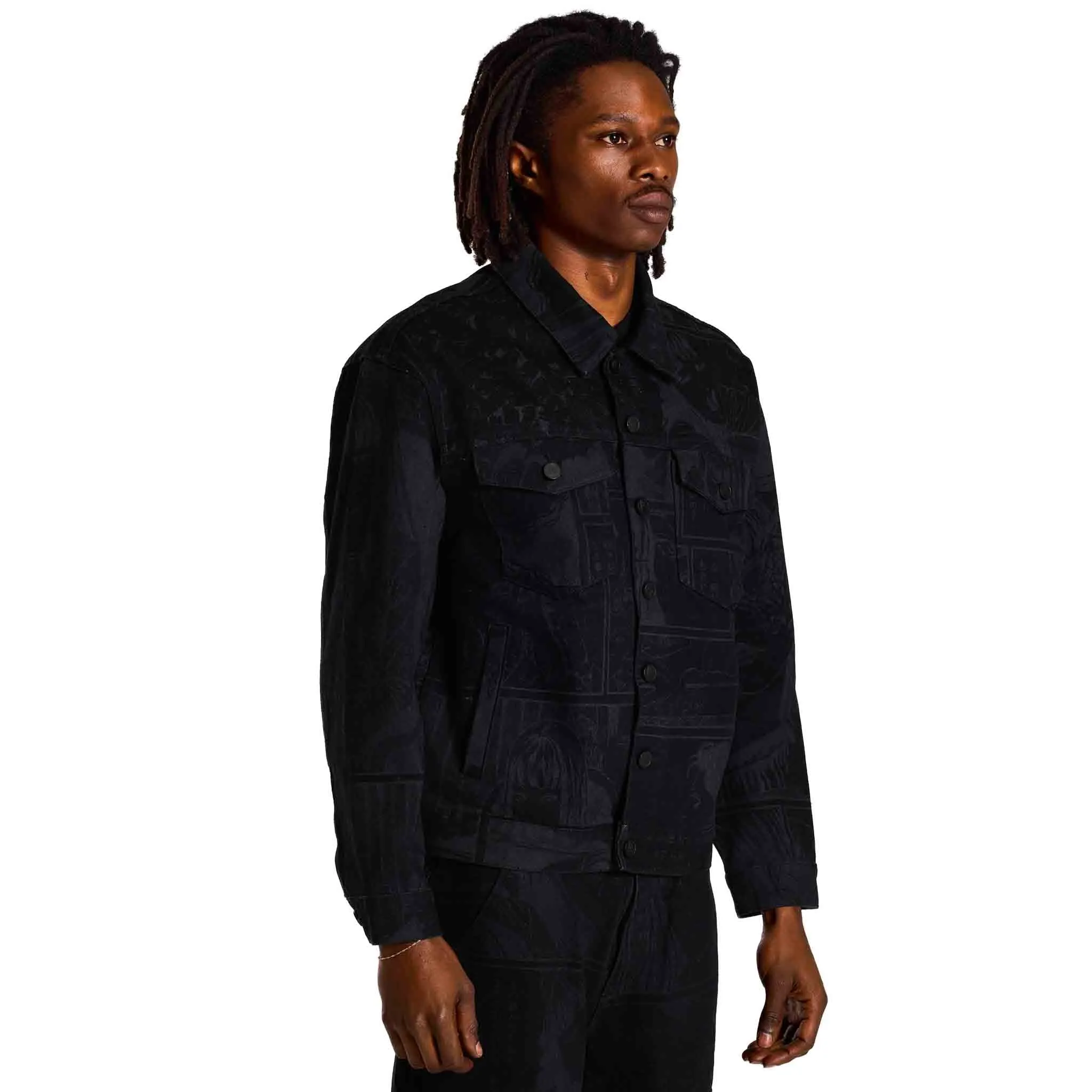 JUNJI ITO DENIM TRUCKER JACKET (BLACK) sold by hypland product image thumbnail 4