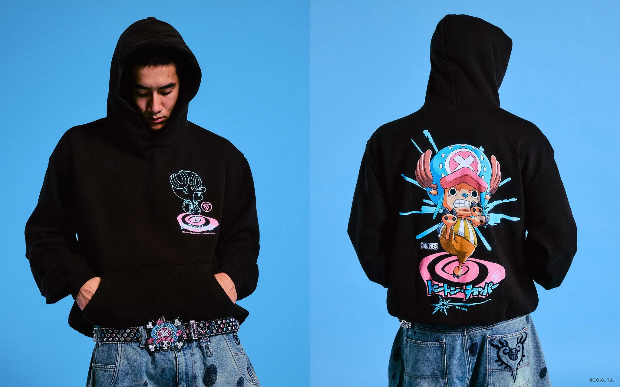 ONE PIECE CHOPPER SPLATTER HOODIE (CHOCOLATE) sold by hypland product image thumbnail 3