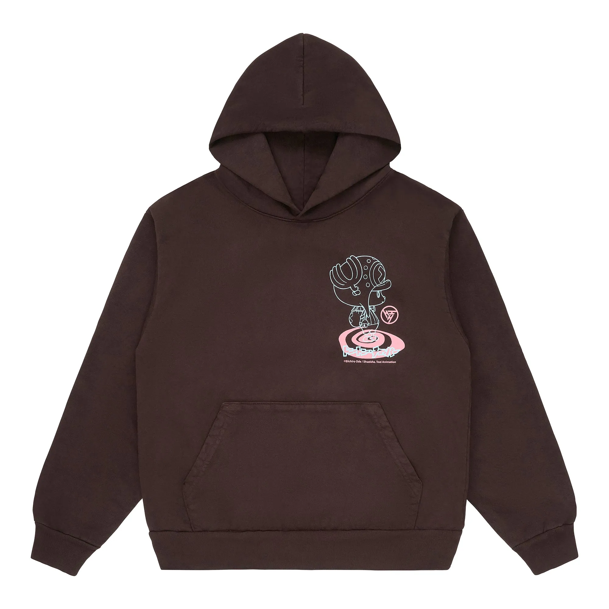ONE PIECE CHOPPER SPLATTER HOODIE (CHOCOLATE) sold by hypland