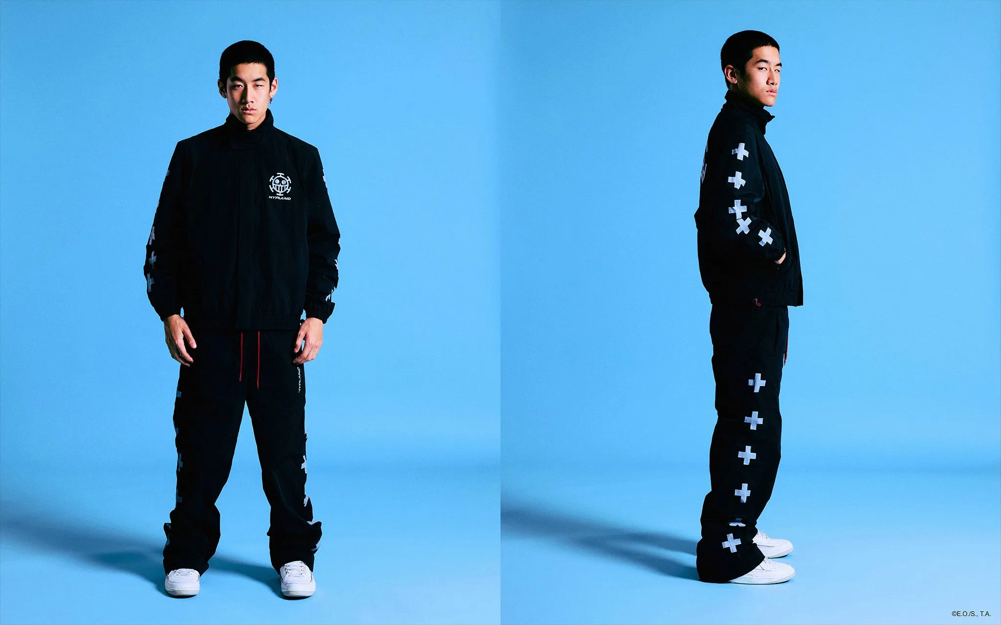 ONE PIECE TRAFALGAR LAW TRACK PANTS (BLACK) sold by hypland product image thumbnail 4