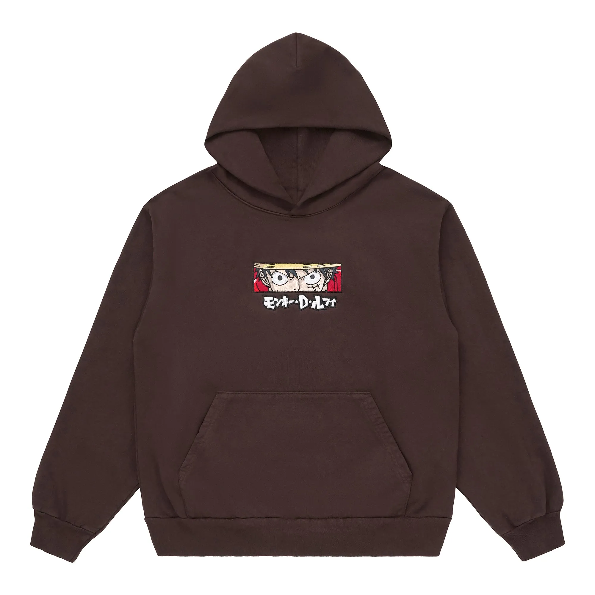 ONE PIECE LUFFY EYES HOODIE (CHOCOLATE) sold by hypland