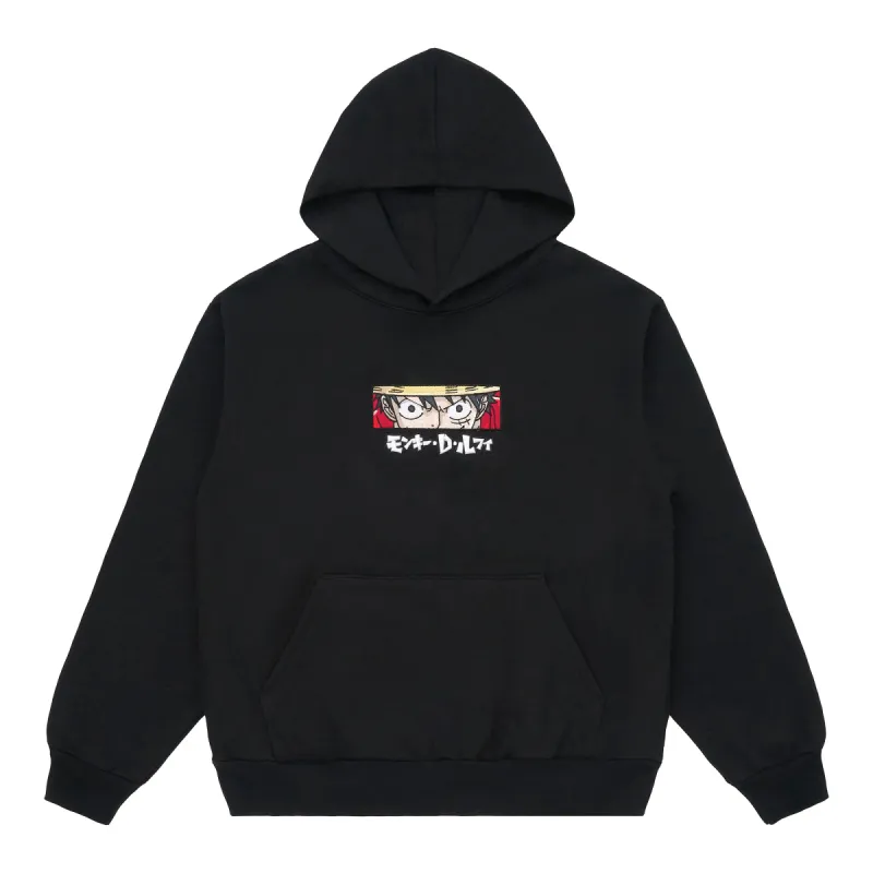 ONE PIECE LUFFY EYES HOODIE (BLACK) sold by hypland