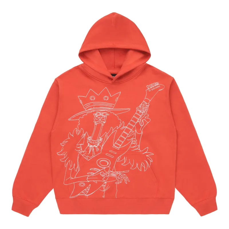 ONE PIECE BROOK SINGLE LINE HOODIE (BURNT ORANGE) sold by hypland