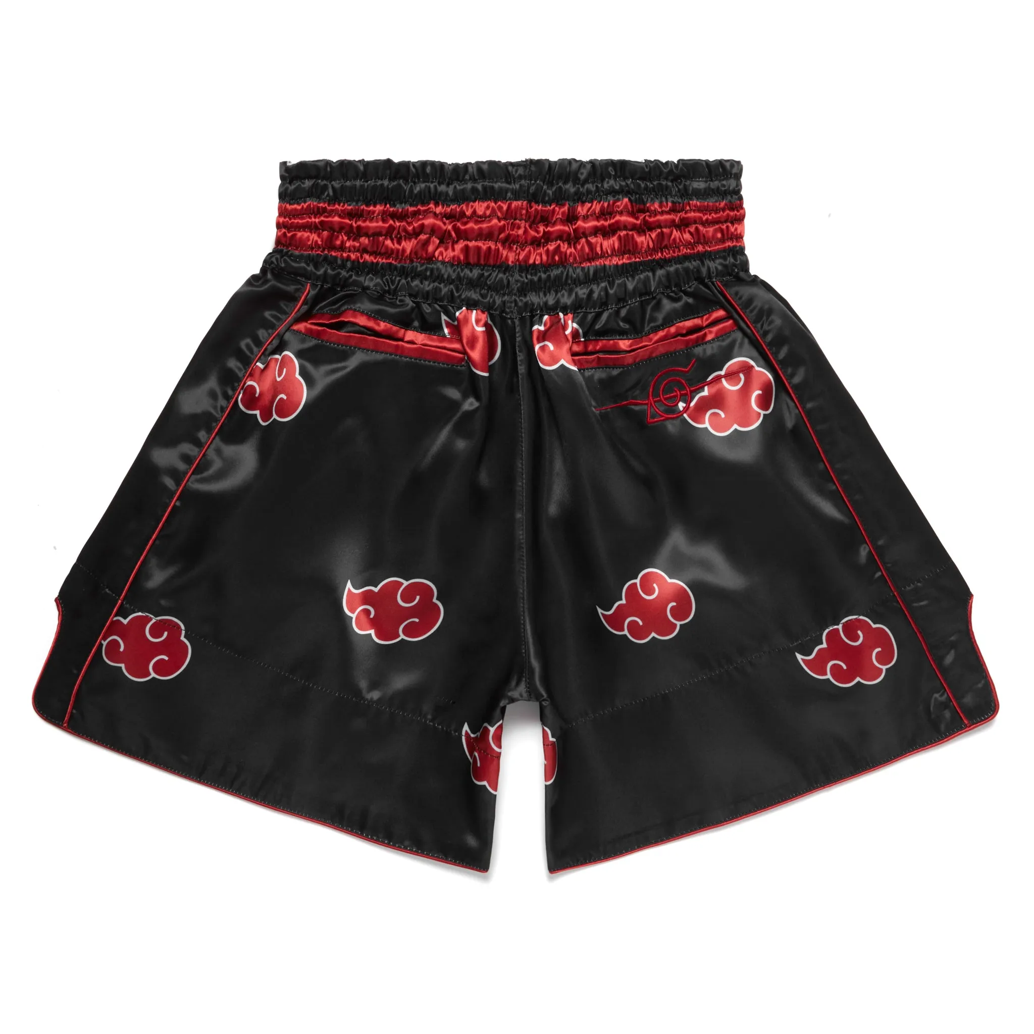 SHIPPUDEN AKATSUKI MUAY THAI SHORTS (BLACK) sold by hypland product image thumbnail 2