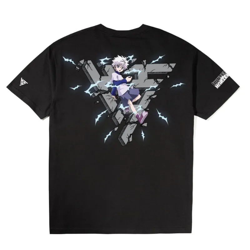 HXH KILLUA BREAK THROUGH SHIRT (BLACK) made by hypland