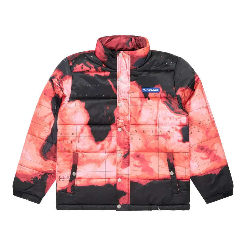 HYPLAND H+ GLOBAL WARMING PUFFER JACKET (BLACK) sold by hypland