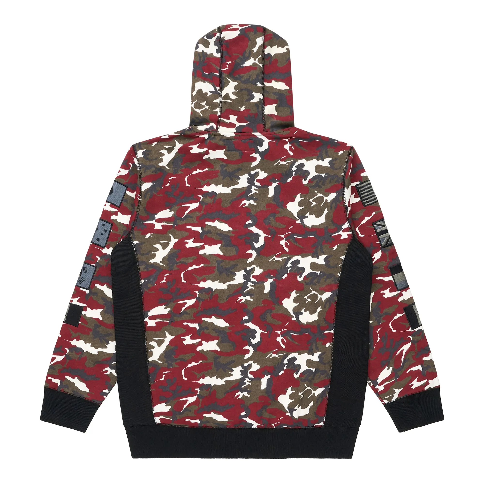 HYPLAND WORLDWIDE CAMO FLAG HOODIE (RED) sold by hypland product image thumbnail 2