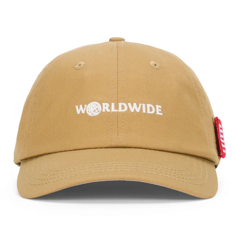 WORLDWIDE LOGO DAD CAP (SAND) sold by hypland