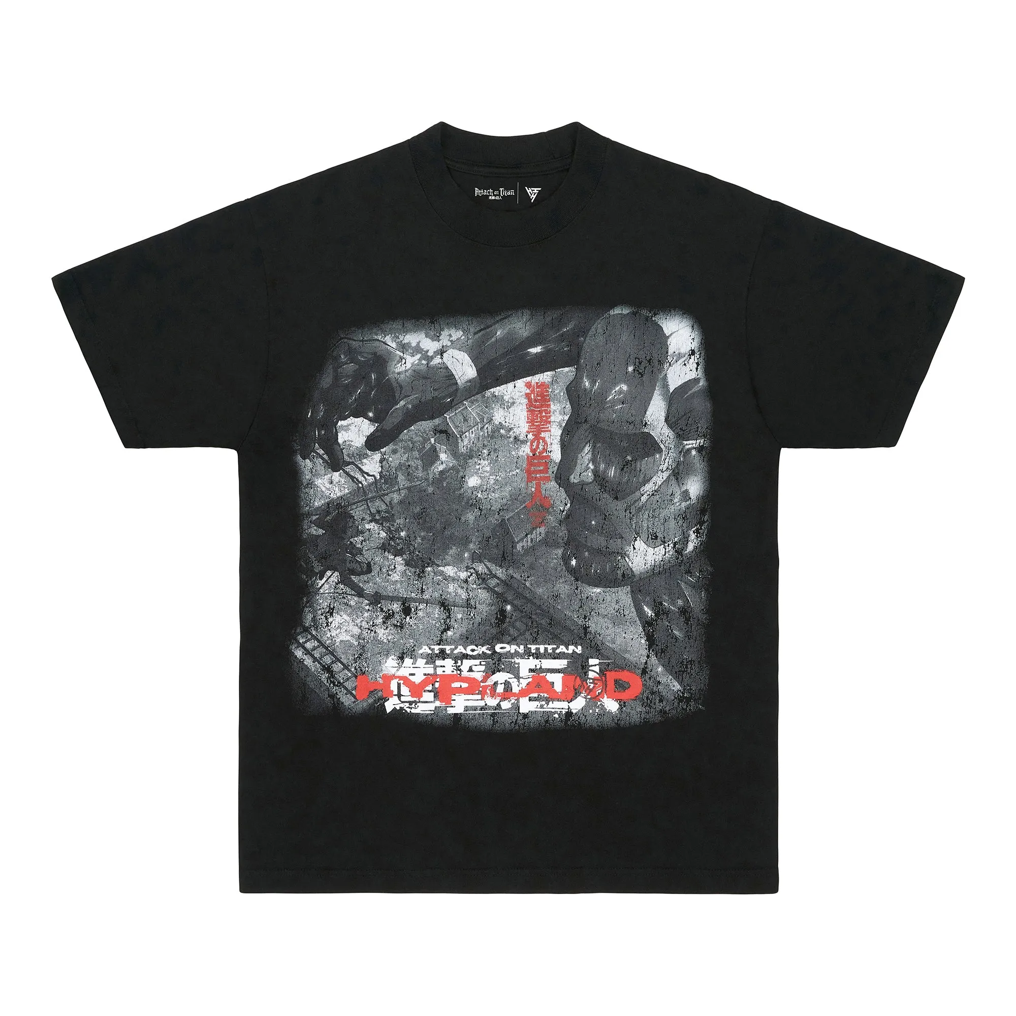 AOT GREAT REVEAL JUMBO PRINT SHIRT (BLACK) sold by hypland