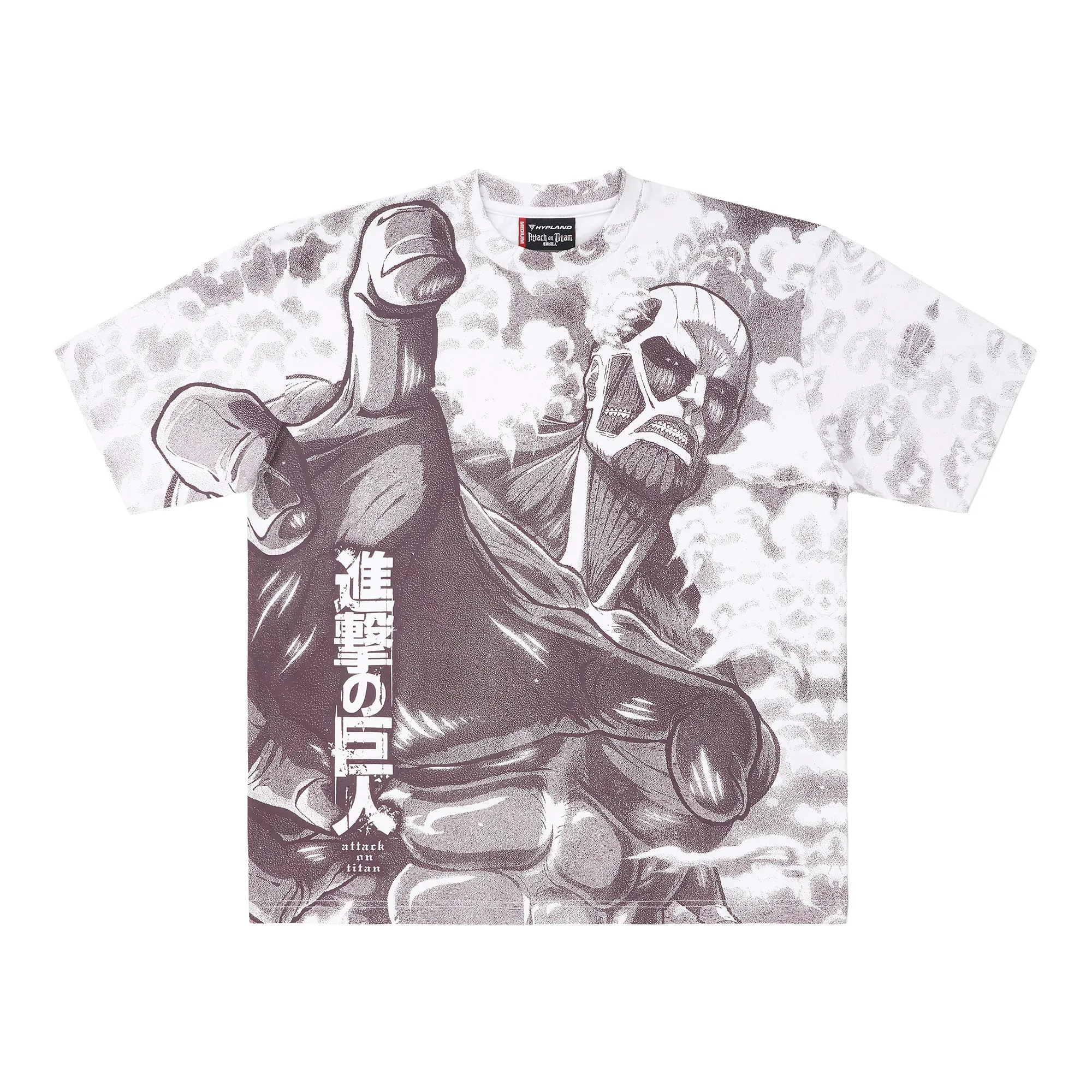 AOT COLOSSAL TITAN AOP SHIRT (WHITE) sold by hypland