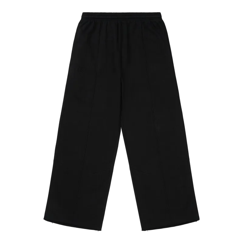 HYPLAND HEAVY WEIGHT PLEATED LOGO SWEAT PANTS (BLACK) sold by hypland