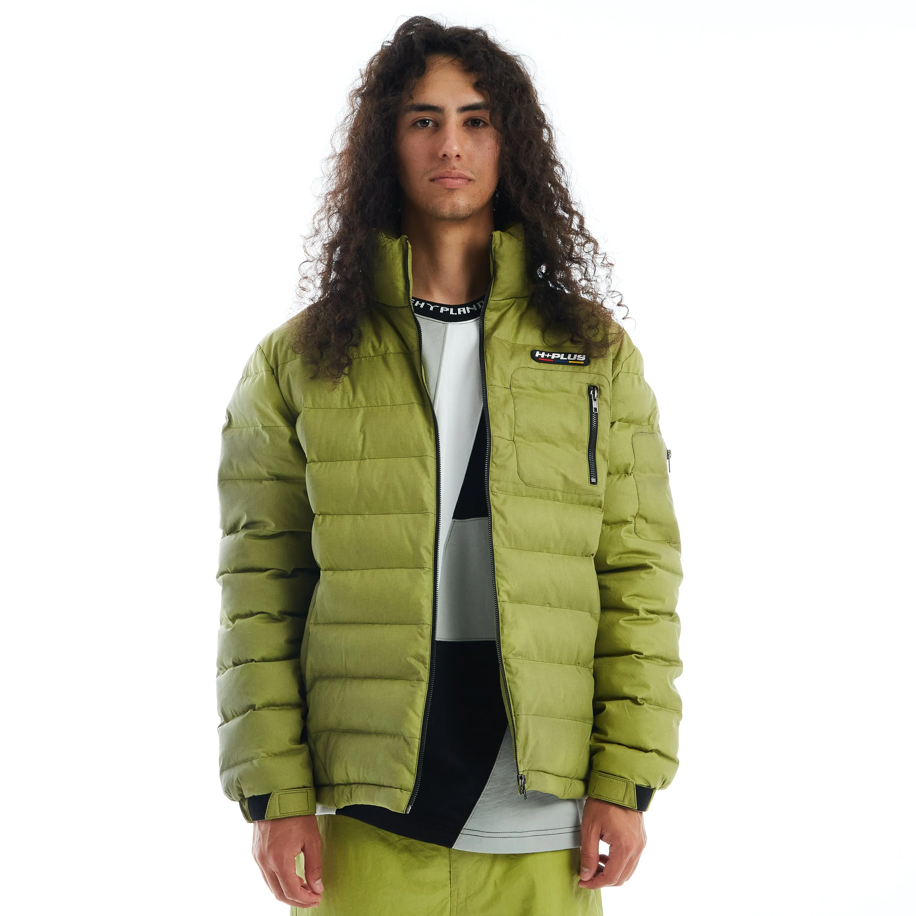 H+PLUS THERMO REACTIVE PUFFER JACKET (OLIVE) sold by hypland product image thumbnail 4