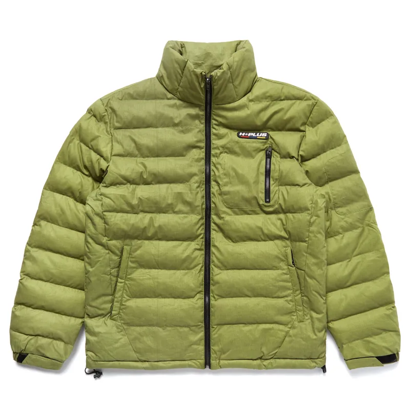 H+PLUS THERMO REACTIVE PUFFER JACKET (OLIVE) sold by hypland