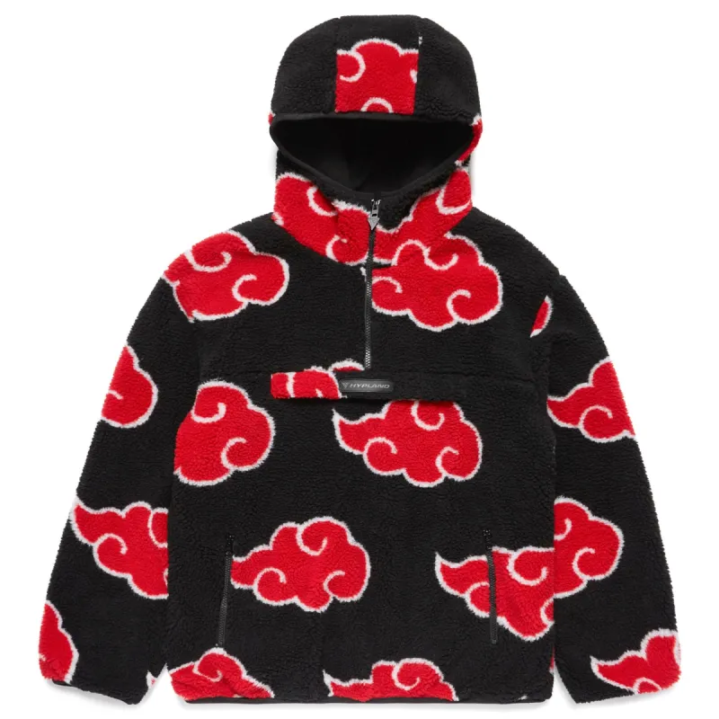SHIPPUDEN AKATSUKI SHERPA HALF ZIP JACKET (BLACK) sold by hypland