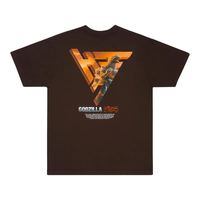 GODZILLA WARM LOGO SHIRT (CHOCOLATE) sold by hypland