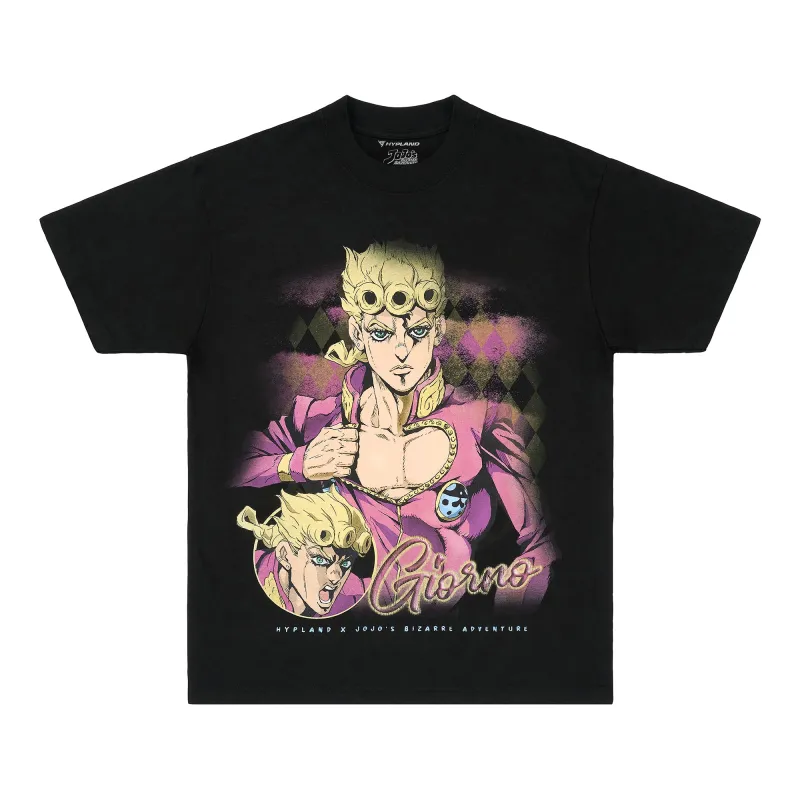 JOJO GIORNO JUMBO SHIRT (BLACK) sold by hypland