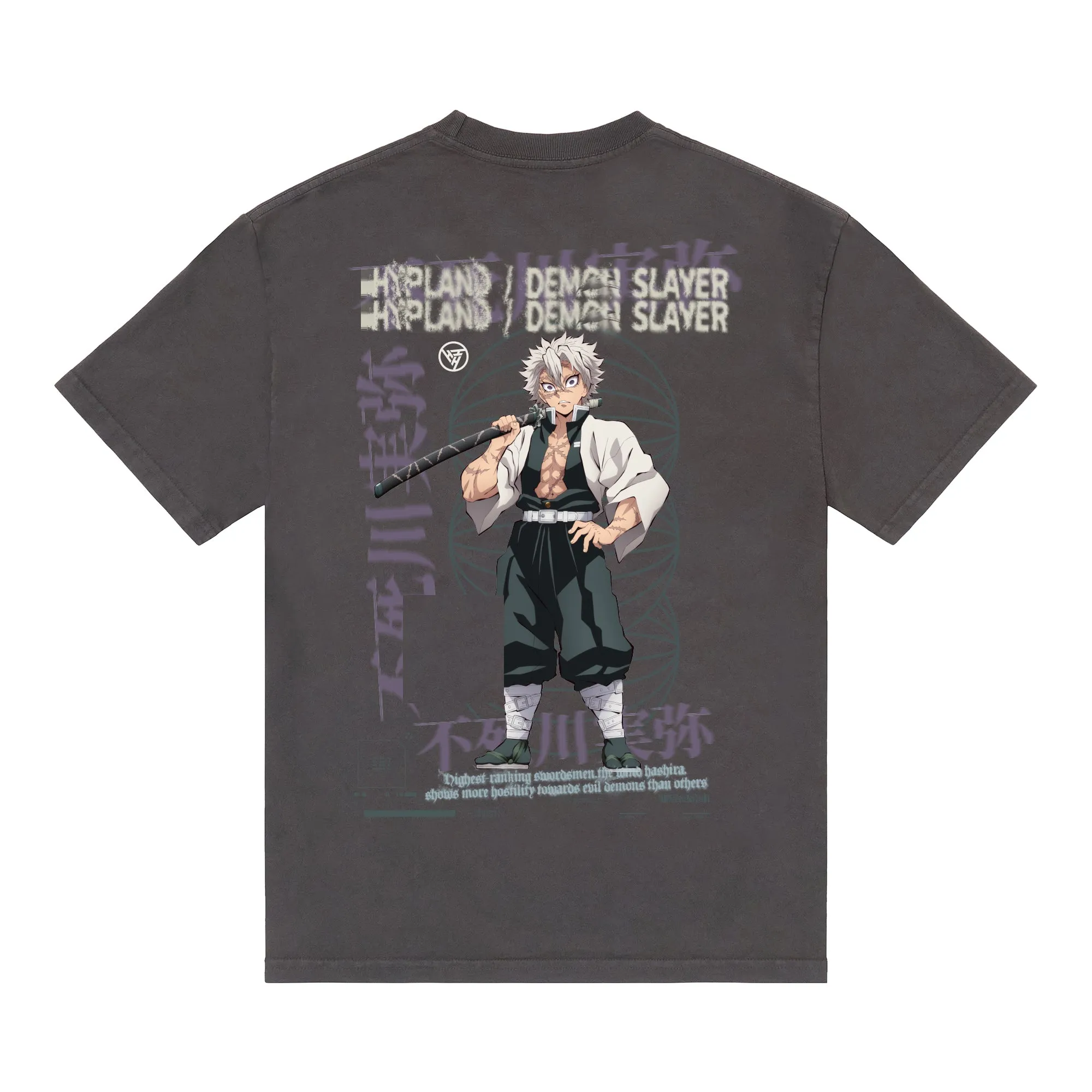 DEMON SLAYER SINISTER SHIRT (VINTAGE GREY) sold by hypland