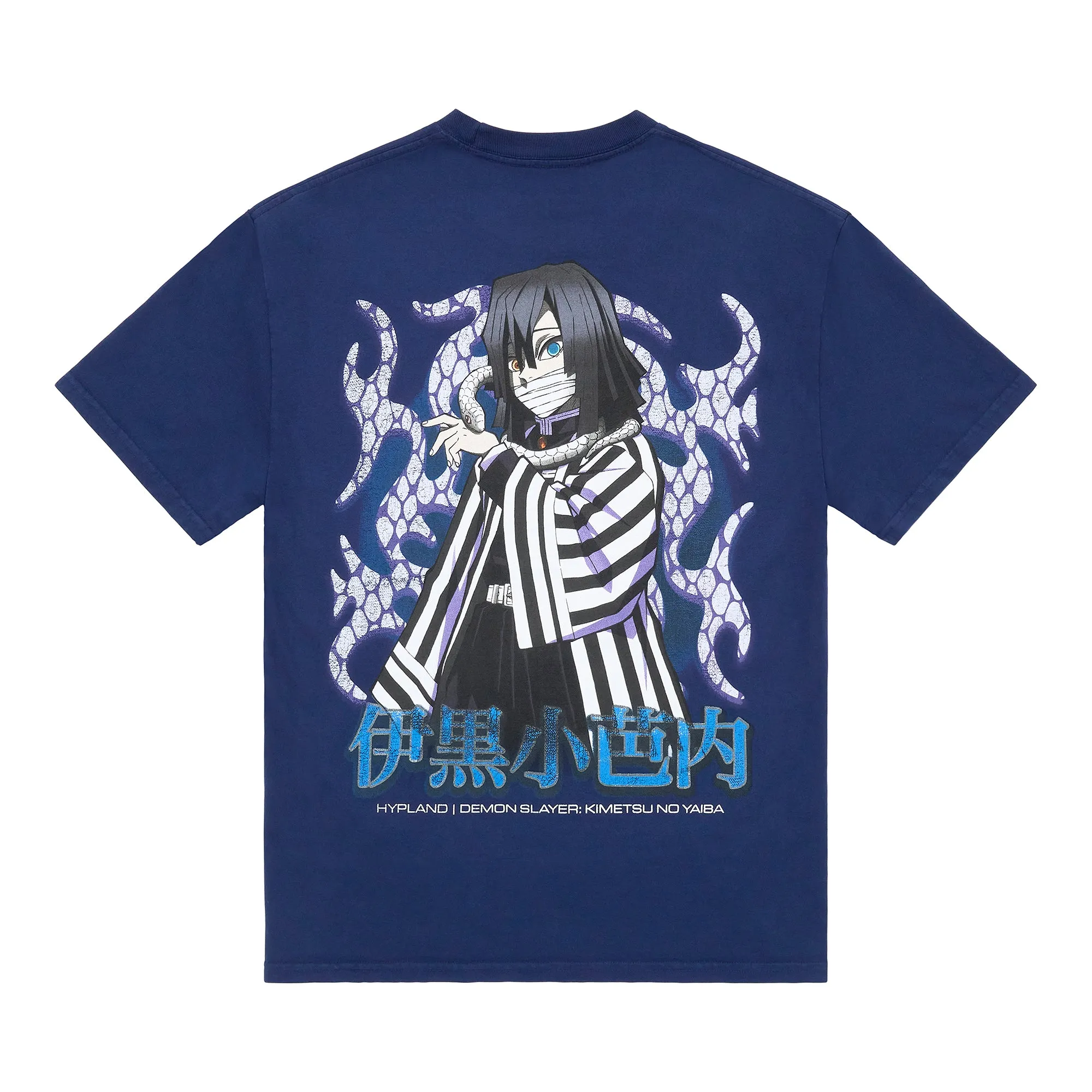 DEMON SLAYER OBANAI SNAKE SHIRT (NAVY) sold by hypland
