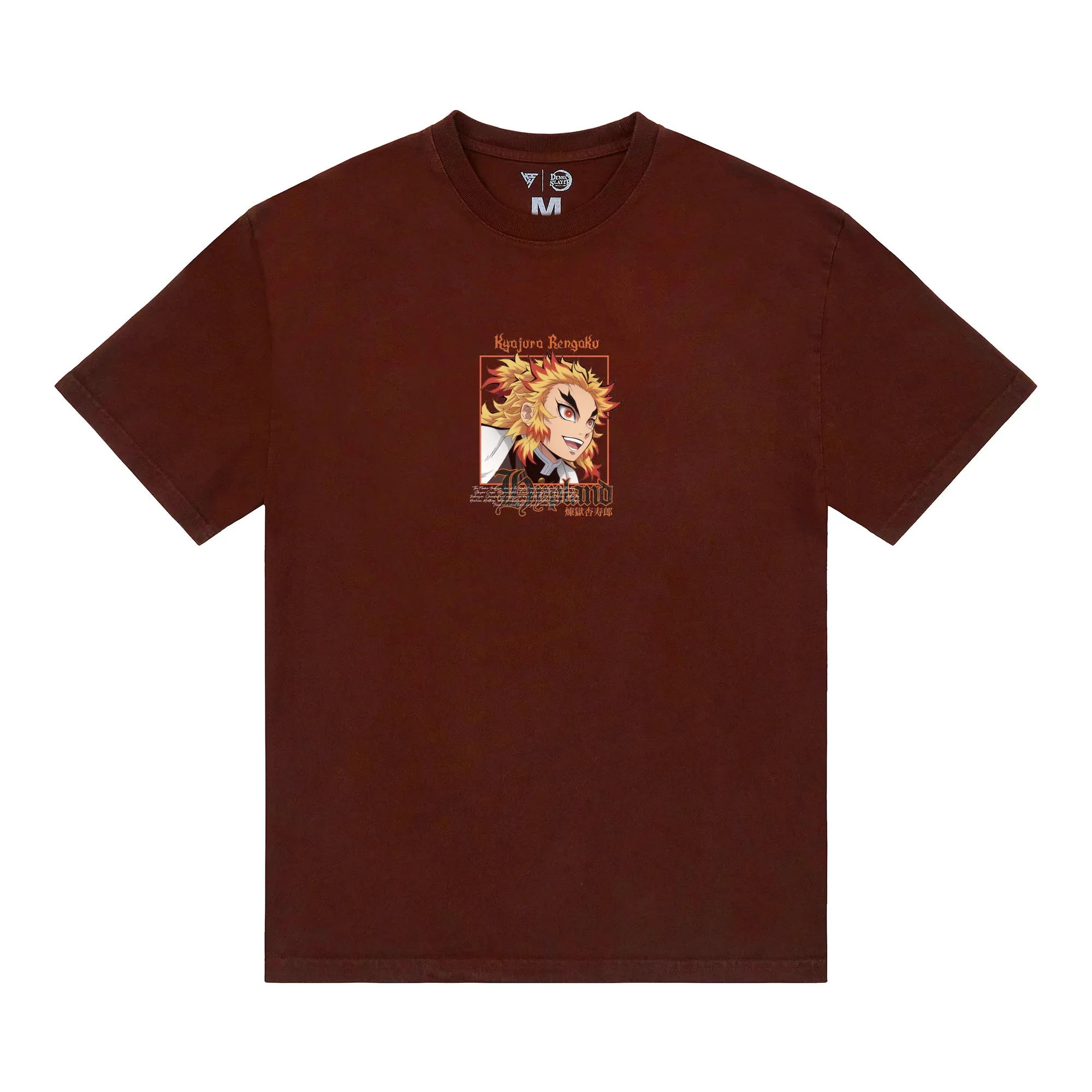 DEMON SLAYER RENGOKU FLAME SHIRT (BURGUNDY) sold by hypland product image thumbnail 2