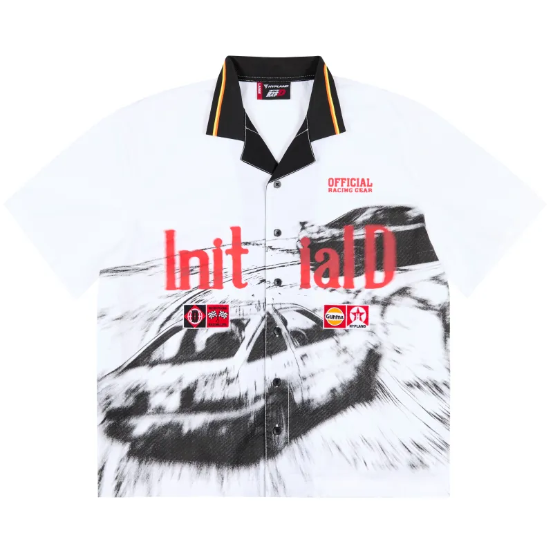 INITIAL D RACING TEAM BUTTON UP SHIRT made by hypland