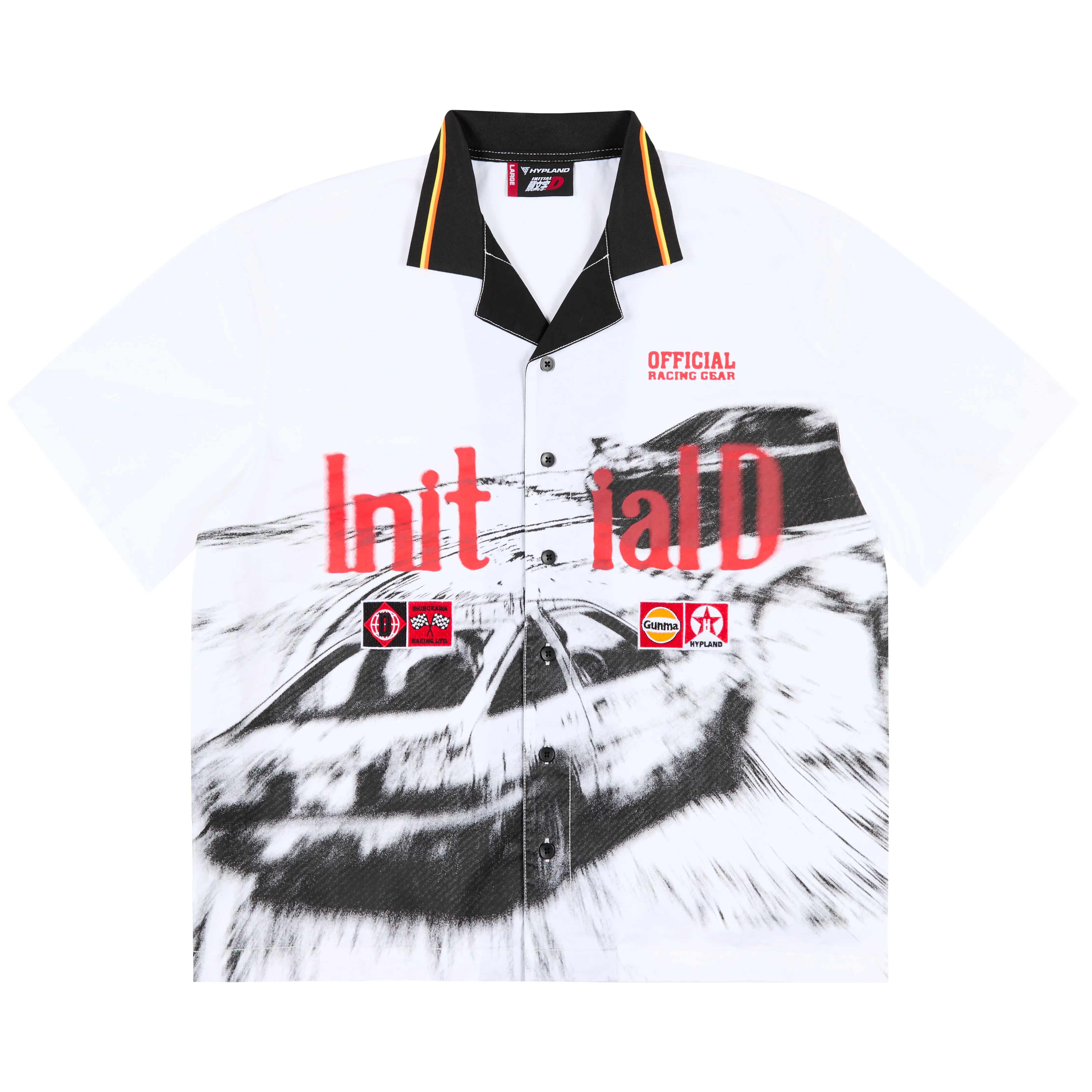 INITIAL D RACING TEAM BUTTON UP SHIRT sold by hypland