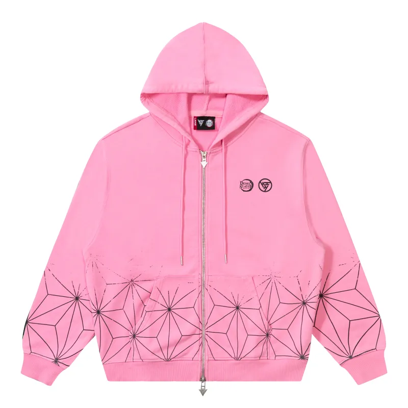 DEMON SLAYER NEZUKO GRADIENT HOODIE (PINK) made by hypland