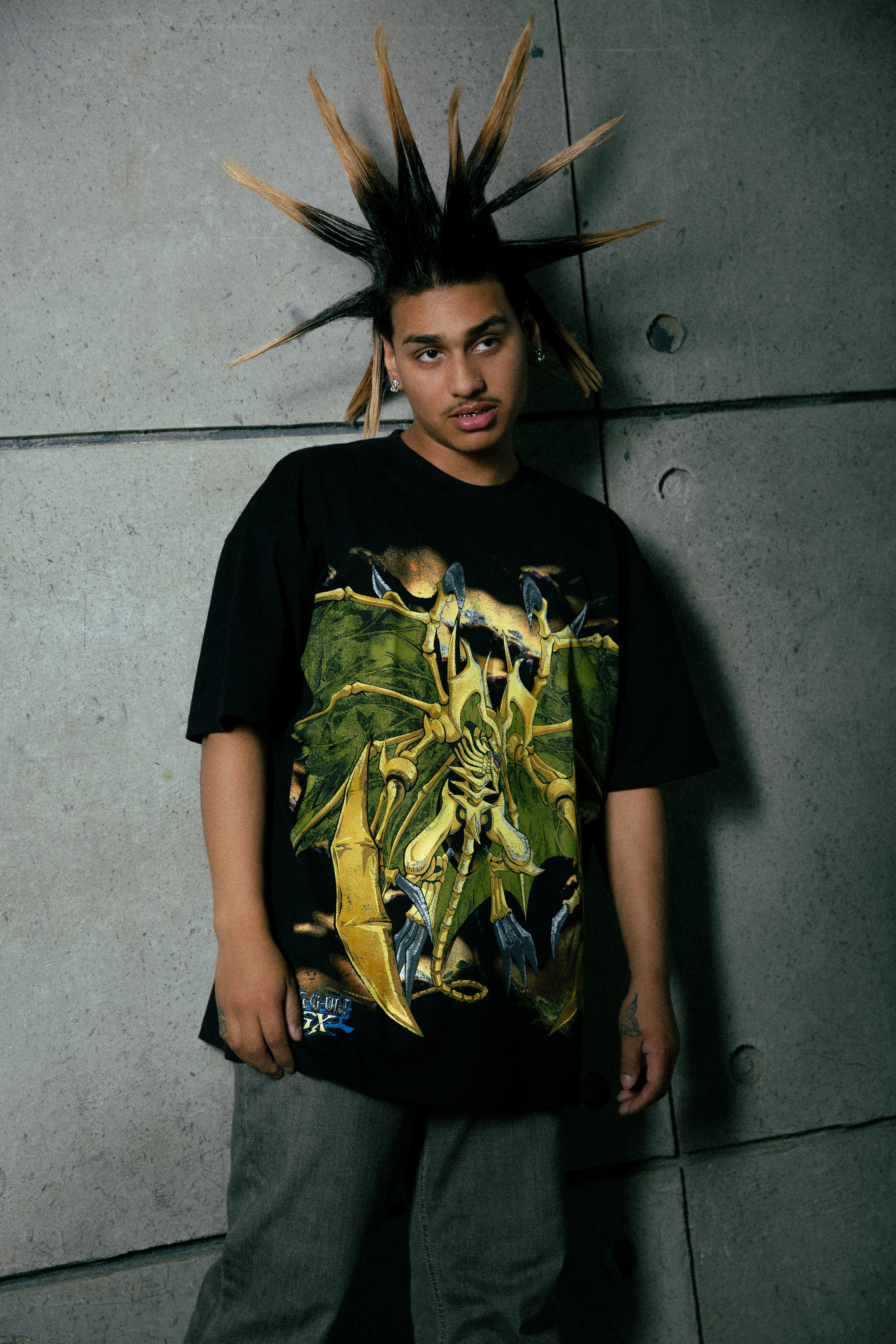 YUGIOH HAMON JUMBO PRINT SHIRT (BLACK) sold by hypland product image thumbnail 3