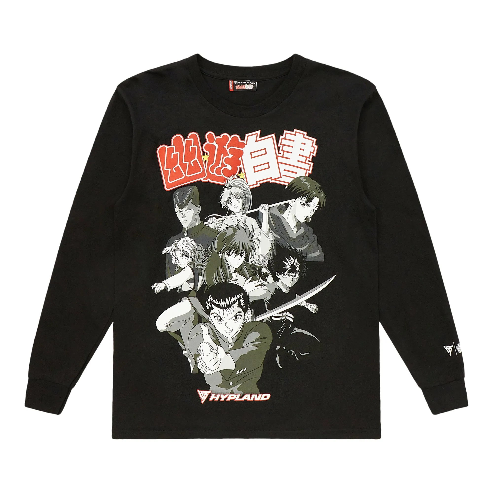 YYH MONOCHROME GROUP LONG SLEEVE SHIRT (BLACK) sold by hypland