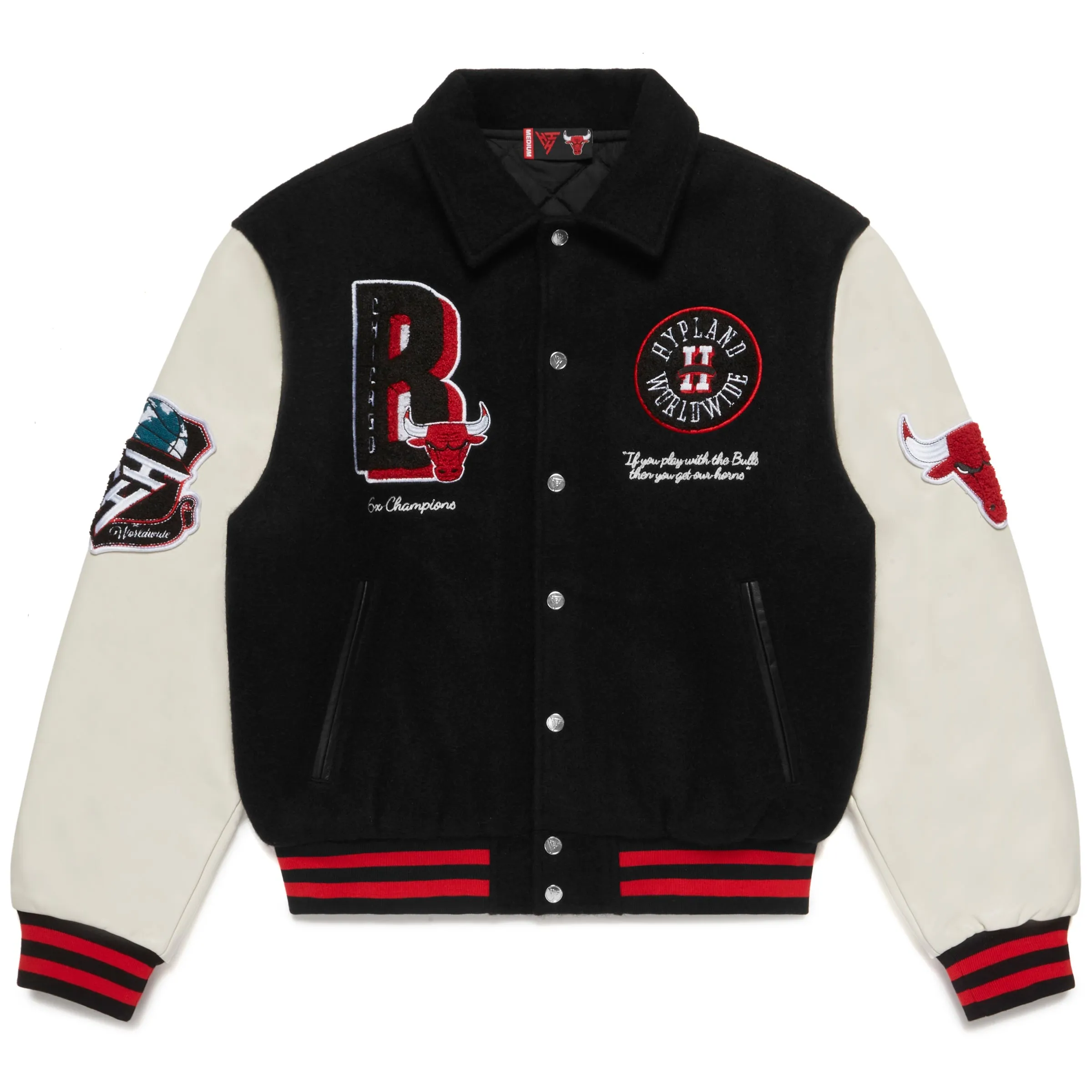 NBA CHICAGO BULLS VARSITY JACKET (BLACK) sold by hypland