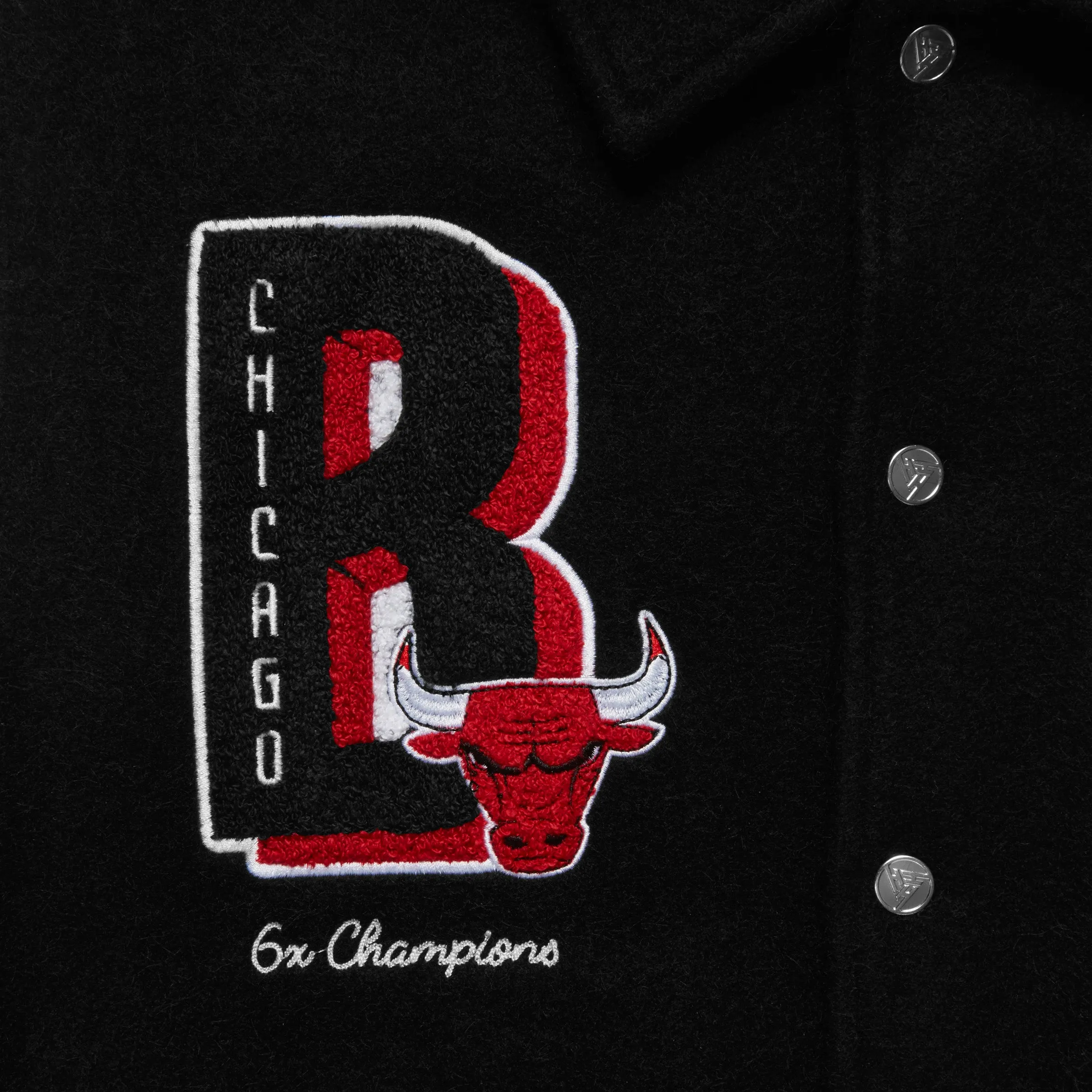 NBA CHICAGO BULLS VARSITY JACKET (BLACK) sold by hypland product image thumbnail 3