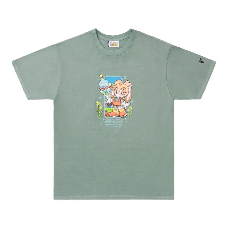 SONIC CREAM CHEESE T SHIRT (DARK SAGE) sold by hypland