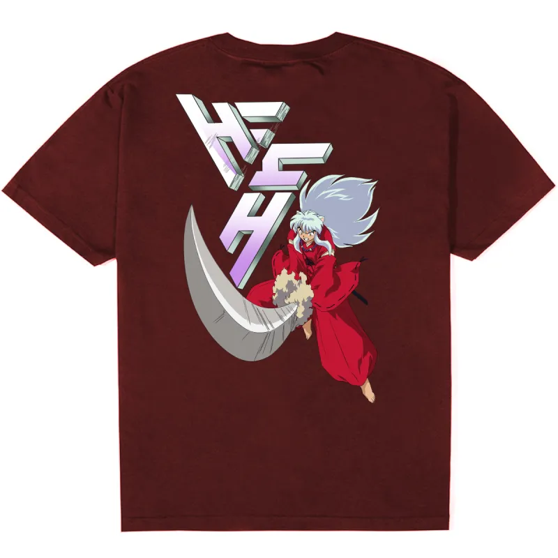 INUYASHA SLICE LOGO SHIRT (MAROON) sold by hypland