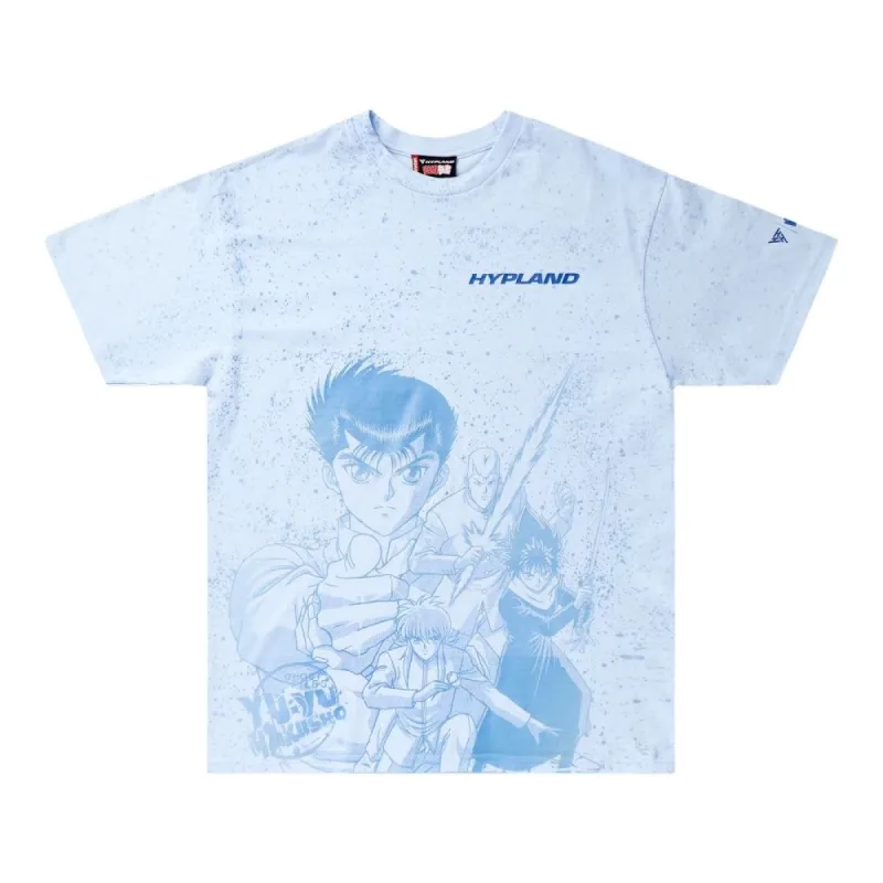 YYH ALL OVER PRINT UV ACTIVATED SHIRT (POWDER BLUE UV) sold by hypland